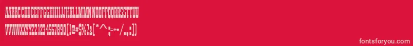 Zirkuscomd Font – Pink Fonts on Red Background