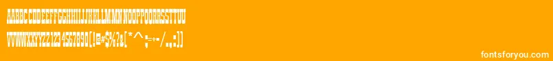 Zirkuscomd Font – White Fonts on Orange Background