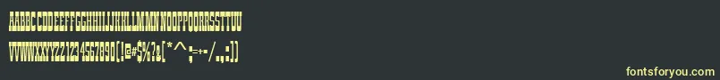 fuente Zirkuscomd – Fuentes Amarillas Sobre Fondo Negro