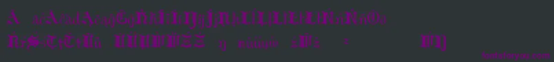 HildaSonnenscheinExtraCharacters Font – Purple Fonts on Black Background