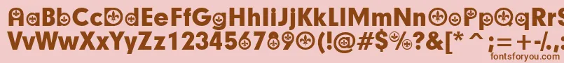 Подробнее о шрифте FrenchParticipants Шрифт FrenchParticipants – коричневые шрифты на розовом фоне