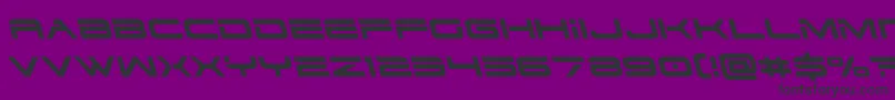 Dodger3left-fontti – mustat fontit violetilla taustalla