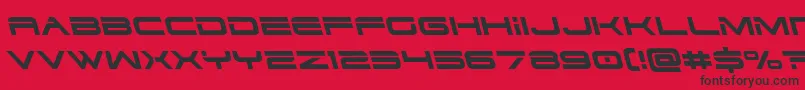 Dodger3left Font – Black Fonts on Red Background