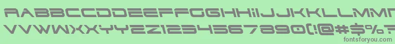 fuente Dodger3left – Fuentes Grises Sobre Fondo Verde