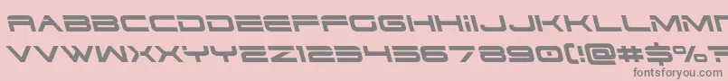 Dodger3left-Schriftart – Graue Schriften auf rosa Hintergrund
