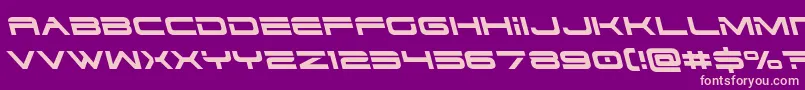 fuente Dodger3left – Fuentes Rosadas Sobre Fondo Morado