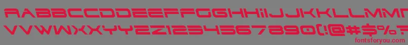 Dodger3left Font – Red Fonts on Gray Background