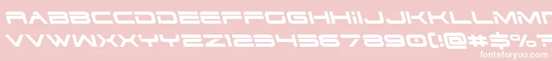 Dodger3left Font – White Fonts on Pink Background