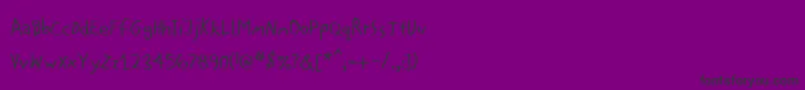 fuente Mousecut – Fuentes Negras Sobre Fondo Morado