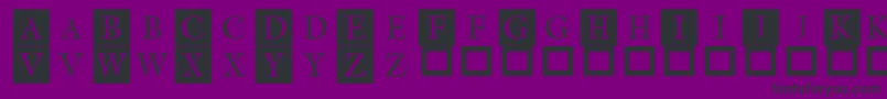 Theroots Font – Black Fonts on Purple Background