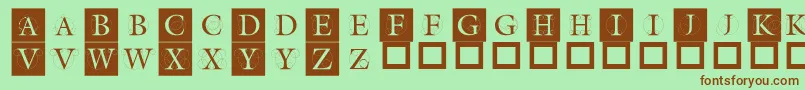 Theroots Font – Brown Fonts on Green Background