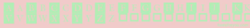 Theroots Font – Green Fonts on Pink Background