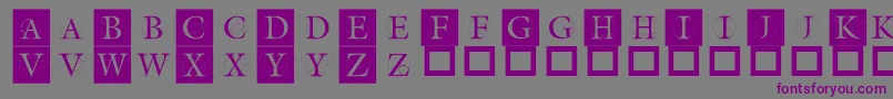 Theroots Font – Purple Fonts on Gray Background