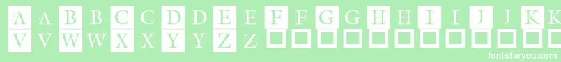 Theroots Font – White Fonts on Green Background