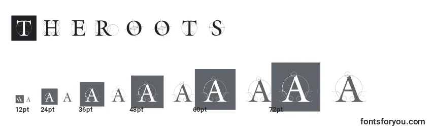 Theroots Font Sizes