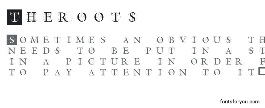 Шрифт Theroots