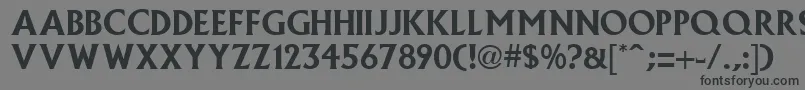 MacedoniaBold Font – Black Fonts on Gray Background