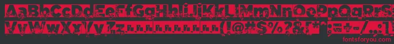 C.A.GarrutasFont Font – Red Fonts on Black Background