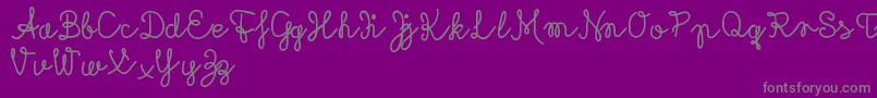 Rubicandemo Font – Gray Fonts on Purple Background