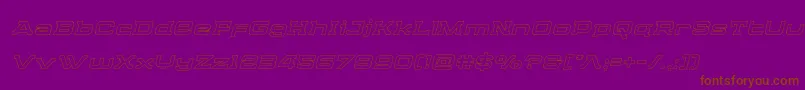 Cydoniacenturyoutital Font – Brown Fonts on Purple Background