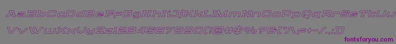 Cydoniacenturyoutital Font – Purple Fonts on Gray Background