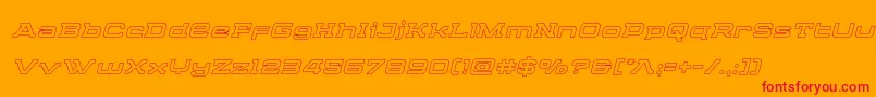 Cydoniacenturyoutital Font – Red Fonts on Orange Background