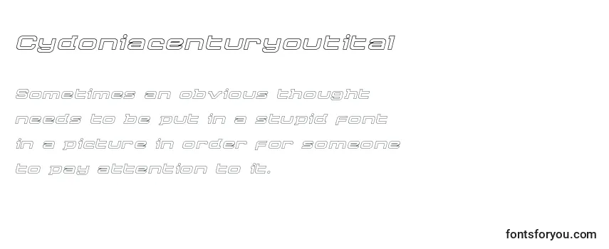 Шрифт Cydoniacenturyoutital
