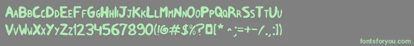 Sharksupahfx Font – Green Fonts on Gray Background
