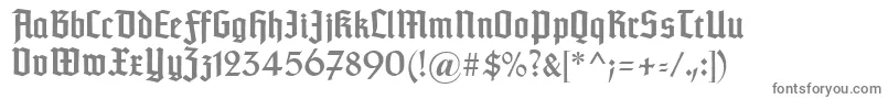 Czcionka Typographertexturunz1 – szare czcionki
