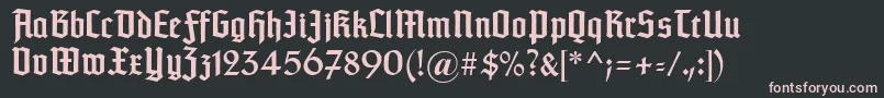 Typographertexturunz1 Font – Pink Fonts on Black Background