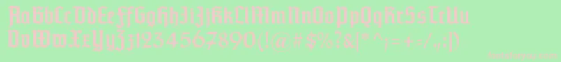 Typographertexturunz1 Font – Pink Fonts on Green Background