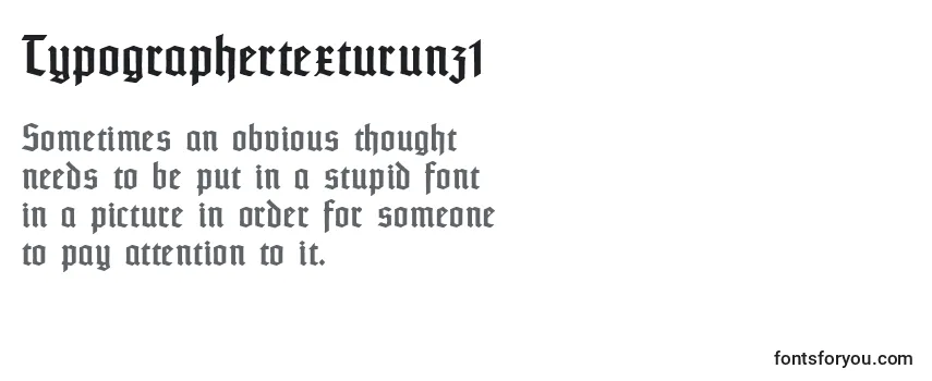 Typographertexturunz1 Font