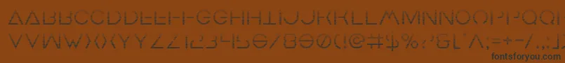 Więcej informacji o czcionce Earthorbitergrad Czcionka Earthorbitergrad – czarne czcionki na brązowym tle