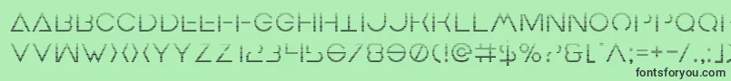 Шрифт Earthorbitergrad – чёрные шрифты на зелёном фоне