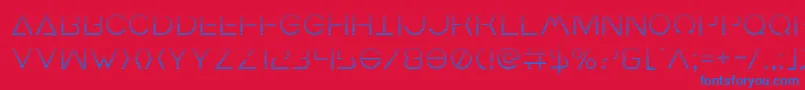 Earthorbitergrad Font – Blue Fonts on Red Background