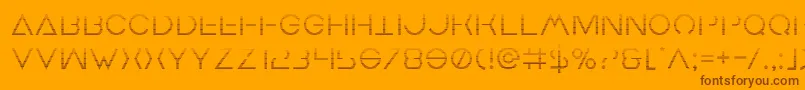 Earthorbitergrad Font – Brown Fonts on Orange Background