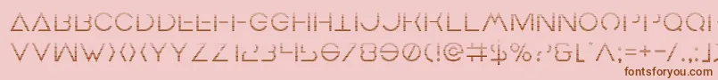 Earthorbitergrad Font – Brown Fonts on Pink Background