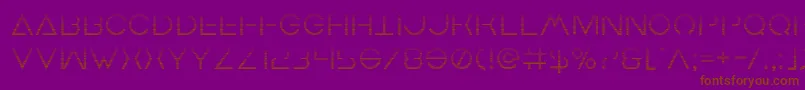 Earthorbitergrad Font – Brown Fonts on Purple Background