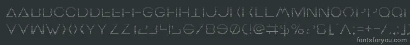 Więcej informacji o czcionce Earthorbitergrad Czcionka Earthorbitergrad – szare czcionki na czarnym tle