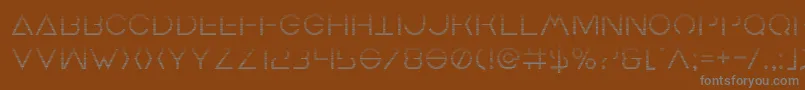 Шрифт Earthorbitergrad – серые шрифты на коричневом фоне