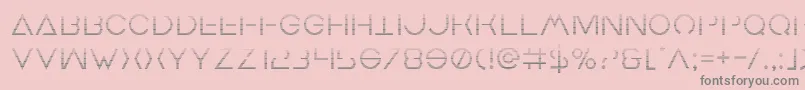 Earthorbitergrad Font – Gray Fonts on Pink Background