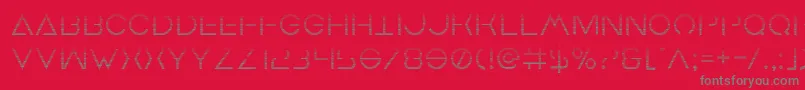 Шрифт Earthorbitergrad – серые шрифты на красном фоне