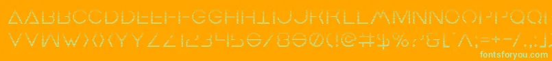 Earthorbitergrad Font – Green Fonts on Orange Background
