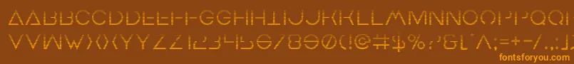 Earthorbitergrad Font – Orange Fonts on Brown Background