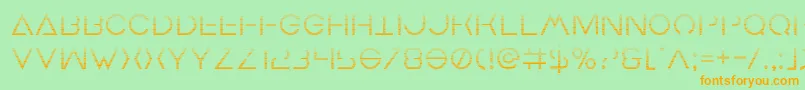 Earthorbitergrad Font – Orange Fonts on Green Background