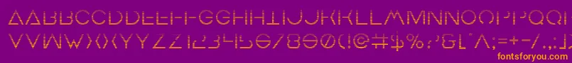 Earthorbitergrad Font – Orange Fonts on Purple Background