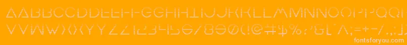 Earthorbitergrad Font – Pink Fonts on Orange Background