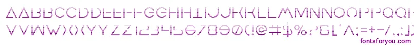 Earthorbitergrad Font – Purple Fonts on White Background