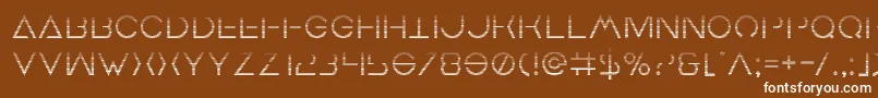 Earthorbitergrad Font – White Fonts on Brown Background