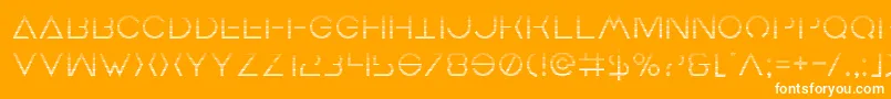 Earthorbitergrad Font – White Fonts on Orange Background